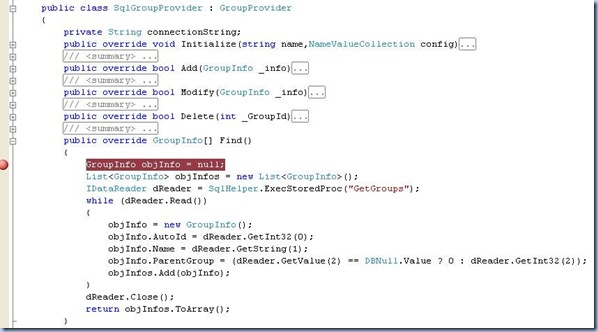Developers House: Provider Design Patterns in NET 2.0